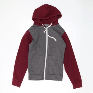 Women's Classic Maroon Grey Cotton Fleece <b>Pullover</b> Hoodie Breathable Streetwear <b>Jumper</b> Top for Winter - Product Image 1