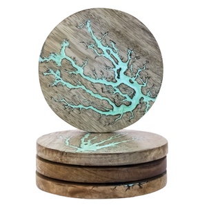 Marble Pattern <b>Coasters</b> Round Drinks Absorbent Stone <b>Coaster</b> Set with <b>Ceramic</b> Stone and Cork Base for Kinds of Mugs and Cups - Product Image 1