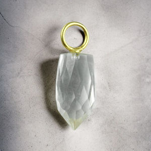 จี้คริสตัลอัญมณีสเตอร์ลิงซิลเวอร์โกลด์เครื่องประดับสำหรับงานแต่งงานทางศาสนาทำหัตถกรรมจำนวนมาก - Product Image 1