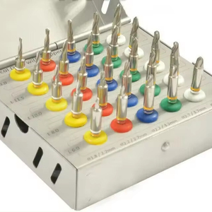 High Quality Brand New Conical <b>Drills</b> Kit 25 Pieces Set with Stoppers Dental Implant <b>Guided</b> Stainless Steel - Product Image 1