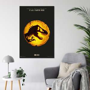 Affiche de style moderne Jurassic World Dominion en papier pour utilisation murale - Product Image 3