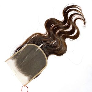 Paquetes de color de punta ondulada de cuerpo de cabello crudo de alta calidad con cierre para hacer pelucas de cabello vietnamita real - Product Image 2