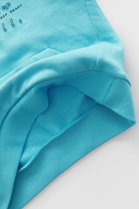 โลโก้ที่กําหนดเองสูงสไตล์ฮิปฮอปผ้าฝ้ายผสมขนแกะเรียงรายเสื้อสเวตเตอร์มีลายนูนเสื้อฮู้ด - Product Image 3