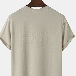 T-shirts décontractés à col rond pour hommes, style personnalisé, marque privée, manches courtes, vêtements décontractés élégants, t-shirt uni - Product Image 3