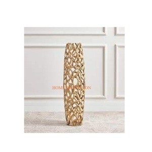 Floreros clásicos de aluminio para el hogar, sala de estar y dormitorio, acentos decorativos, jarrón y macetas de gran tamaño para artículos de regalo - Product Image 1