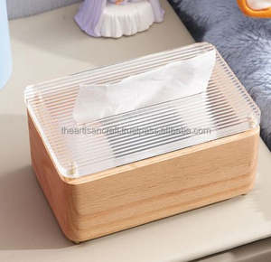 Porte-mouchoirs de luxe en bois de qualité supérieure ARTISAN CRAFT Fabriqué à la main Design personnalisé Écologique Durable pour le bureau à domicile sophistiqué - Product Image 4
