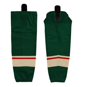 Color personalizado al por mayor 100% poliéster calcetines de hockey de punto para adultos nuevo precio de fábrica de alta calidad con logotipo de equipo personalizado - Product Image 1