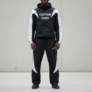 Chaqueta Deportiva Cortavientos de Invierno con Estampado, Corte Regular, Tejido Transpirable, Estilo Casual Urbano para Hombre - Product Image 1