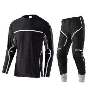 Ensemble de vêtements de sport personnalisés pour la course à moto, maillot et pantalon de motocross, design par sublimation, coupe-vent, imperméable, prix raisonnable - Product Image 1
