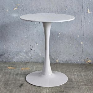 Mesa de Comedor Redonda Tulip CFD68122 de 60x60cm, Extensible, con Tapa de Mármol con Diseño de Nubes para Uso en Bares - Product Image 4