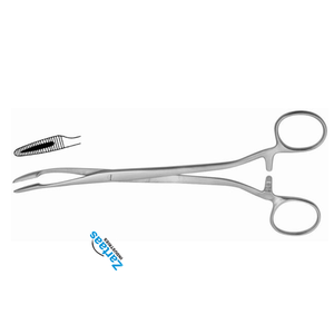 Pince éponge Duplay en acier inoxydable de haute qualité, fabricant d'instruments chirurgicaux incurvés de 20cm / 8 pouces - Product Image 4