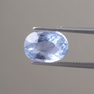 Saphir bleu Pierre précieuse en vrac |   Coupe ovale 13x10mm |   7,34 carats, poli, certifié IGI, créé en laboratoire, ciré/huilé, bonne qualité - Product Image 1