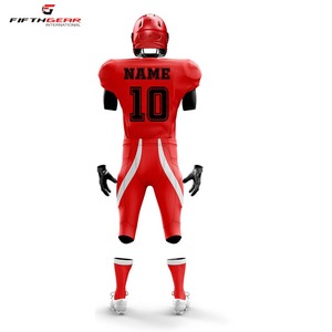 Uniforme personalizado de fútbol americano de alta calidad, superventas, talla XL, transpirable, técnica de sublimación corta, camisetas con patrón de números - Product Image 4