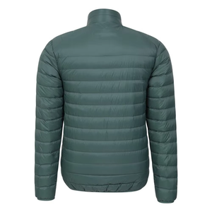 OEM ODM Hooded Canvas Puffer <b>Jacket</b> Custom Front Logo Lightweight Winter Coat Warm Outerwear for Men Women - Product Image 4