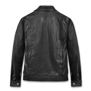 Chaquetas de Cuero con Logotipo Personalizado a Buen Precio, Chaqueta de Cuero Informal, Chaqueta de Cuero Cómoda y Cortavientos para Hombre - Product Image 2