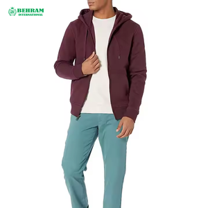 บริการ OEM เสื้อฮู้ดแขนยาวผ้าฝ้ายฟลีซ 100% แบบสวมใส่สบายๆ สำหรับผู้ชาย ออกแบบตามสั่ง - Product Image 5
