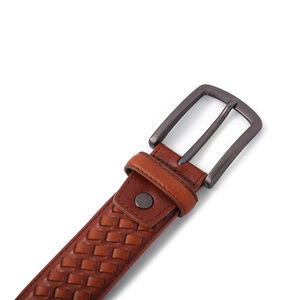 Cinturón Casual de Cuero Vacuno con Hebilla de Acero para Jeans - Ecológico e Impermeable, Cinturón de Alta Calidad - Product Image 3