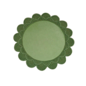 Manteles individuales con cuentas y bordes de diseño floral de glowin fashion - Product Image 1