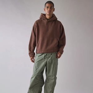 Sudadera con capucha de algodón 100% grueso unisex de alta calidad logotipo personalizado Sudadera con capucha de gran tamaño del fabricante para los hombres para el invierno - Product Image 1