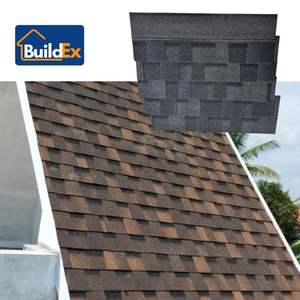 Vente en gros d'Amérique latine 3TAB mosaïque stratifiée fibre de verre asphalte <span class=keywords><strong>bitume</strong></span> bardeaux de toiture Design moderne Style <span class=keywords><strong>prix</strong></span> compétitif - Product Image 1