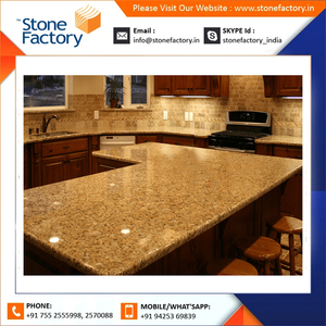 กระเบื้องหินแกรนิตสีทองจักรวรรดิใช้ในห้องครัว - Product Image 5