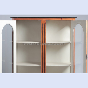 Vendo vitrina de 3 niveles con puerta de cristal de muebles indonesios N ° 1424, de caoba. Armario de alta calidad - Product Image 3