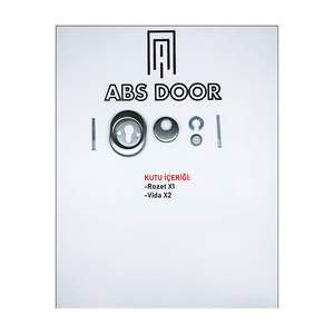 Plaque de porte en acier ABSDOOR, argent mat, éco-responsable, montage à boucle, design moderne, durable, pour école, appartement, hôtel, villa - Product Image 2