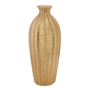 Vase en métal serein doré - Product Image 3