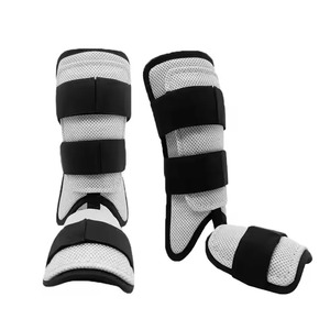 Espinilleras profesionales de béisbol y softbol para hombres Calentadores de piernas de protección de Espinilla de cuero genuino - Product Image 6