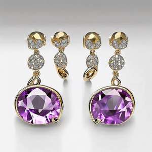 Joyería fina de lujo, pendientes cuadrados de circón cúbico, pendientes de plata de ley 925, pendientes de dijes - Product Image 5