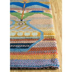 Alfombra de Lana y Seda de Bambú con Patrón Geométrico Freedom Manchaha, Anudada a Mano, para Uso Doméstico - Les-8072 - Product Image 4