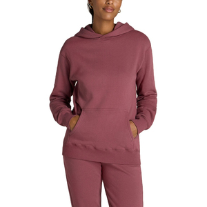 Conjunto de sudaderas con capucha de longitud completa para mujer personalizado hecho de 100% algodón mezcla de poliéster francés Terry Fleece Logo etiqueta incluida - Product Image 1