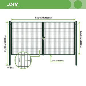 <span class=keywords><strong>Portail</strong></span> de jardin rectangulaire en acier 4x2m, double <span class=keywords><strong>battant</strong></span>, antirouille, <span class=keywords><strong>prix</strong></span> usine, en promotion, pour maisons, avec service de modélisation 3D - Product Image 3