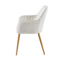 Meubles de salle à manger de Style nordique chaise de café en bois salon et chaise de salle à manger en tissu de luxe léger