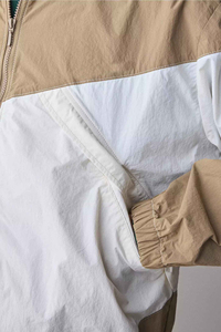 Chaqueta Impermeable de Primavera de Alta Calidad para Hombre, Chaqueta Cortavientos con Capucha y Media Cremallera Personalizada de Nailon - Product Image 4