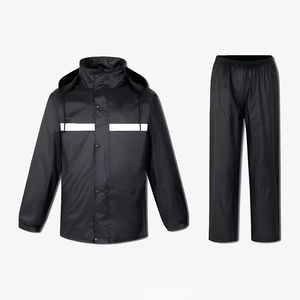 OEM al por mayor de alta calidad de poliéster impermeable chaqueta impermeable reflectante chándal cortavientos - Product Image 4