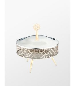 Boîte de rangement ronde en bois avec couvercle en acrylique transparent récipient organisateur de bidon décoratif cuisine à domicile polyvalente - Product Image 2