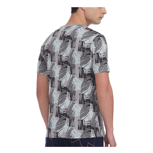 เสื้อยืดคอกลมแขนสั้นใส่ได้ทั้งชายและหญิงผ้าถักแบบสวมหัวสีพื้นแห้งเร็วสีพื้น - Product Image 2