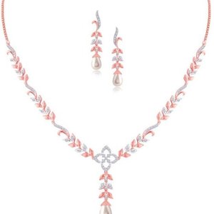 Conjunto de Collar de Diamantes de Oro Amarillo de 14 Quilates Angelic Purity, Joyería Fina para Novias con Circonita para Bodas, Chapado en Oro a Precio de Mayoreo - Product Image 1