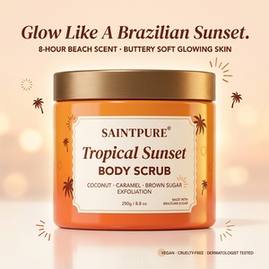 Gommage corporel OEM Brazilian Sunset au sucre de coco caramel exfoliant pour tous types de peau, vente en gros 250g, marque privée - Product Image 2