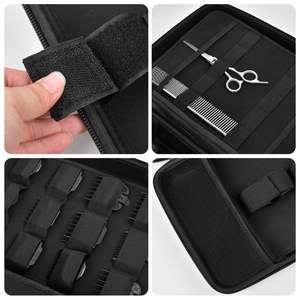 Étui de voyage pour tondeuses à cheveux en nylon et EVA, sac organisateur pour accessoires de barbier avec support de rangement pour rasoir et tondeuse pour hommes - Product Image 5