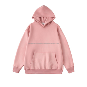 Sweat-shirt unisexe surdimensionné en coton lourd de haute qualité sans cordon, personnalisable pour homme, sans cordon - Product Image 5