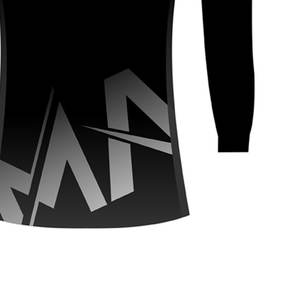 Dernière conception de vêtements de sport respirants pour hommes, couleur unie, manches longues avec logo personnalisé 100% polyester - Product Image 5