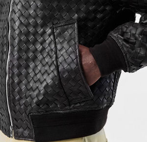 2025 Fitted Leather Men's Leather Jacket <b>Black</b> <b>Top</b> Quality Fashion Pu Jacket Men Custom Design Men Leather Jacket OEM Service - Product Image 5