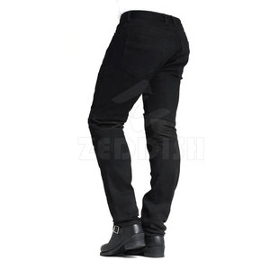 Jeans de Mezclilla Sólidos y Transpirables para Hombre con Rodillas Reforzadas y Múltiples Bolsillos para Senderismo y Trabajo en Otoño/Primavera/Verano - Product Image 3