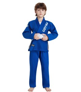 Niños BJJ Gi uniforme 100 algodón preencogido perla tejido Kimono logotipo personalizado bordado brasileño Jiu Jitsu traje de artes marciales - Product Image 1