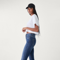 Haut court côtelé à carreaux élégant pour femme, coupe classique, décontracté, été, respirant, écologique, séchage rapide, 100 % coton