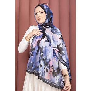 Serie de Chales con Estampado Floral Romántico Saks, Bufanda de Seda y Cachemira para Invierno y Otoño con Estampado Digital y Estilo Bordado - Product Image 1