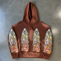 Sweat à capuche unisexe surdimensionné en coton 100 % biologique OEM Basics, imprimé automne, écologique, épais, style streetwear vintage