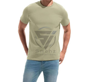T-shirts pour hommes personnalisés, fabricant de streetwear, t-shirt en toile à col montant surdimensionné, t-shirt décontracté à manches courtes à séchage rapide pour hommes - Product Image 2